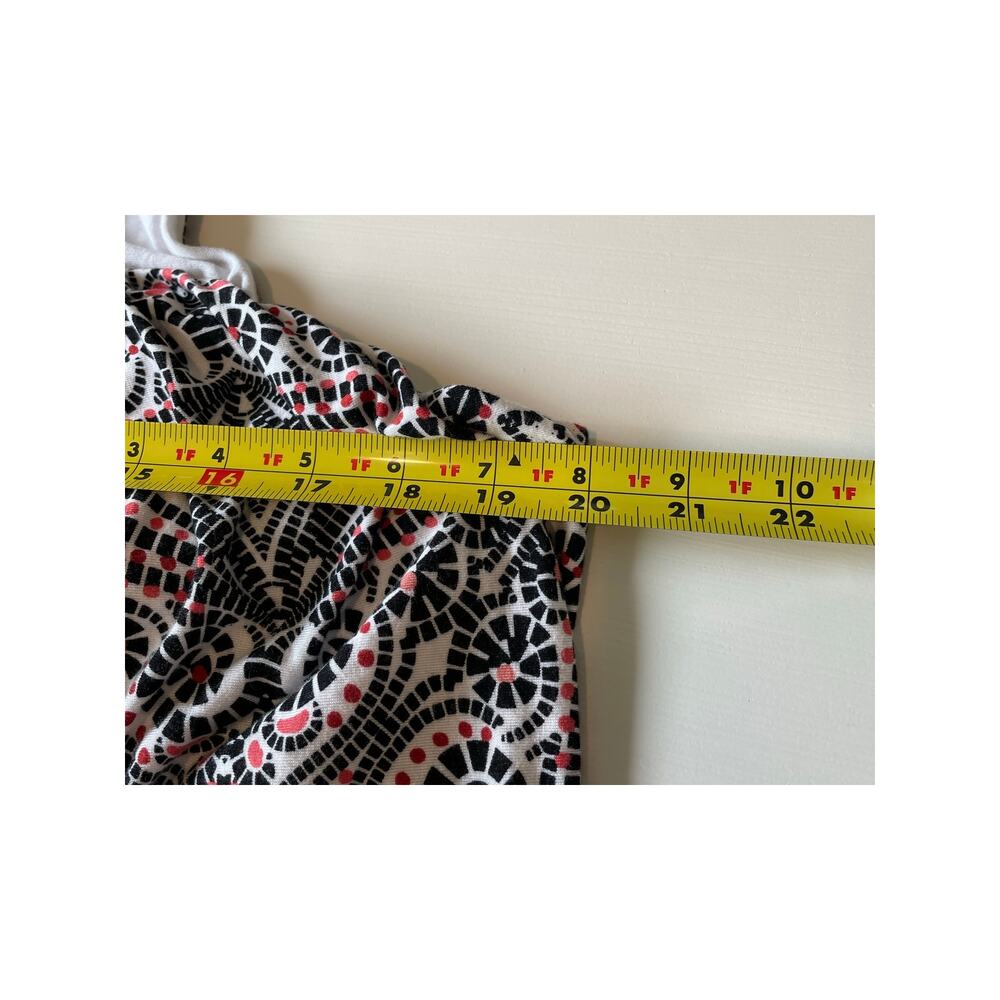 Soma Halter Bra Dress Sz XXL Ring Detail Pockets Mosaic Tile Print Soft Stretch - Picture 7 of 8